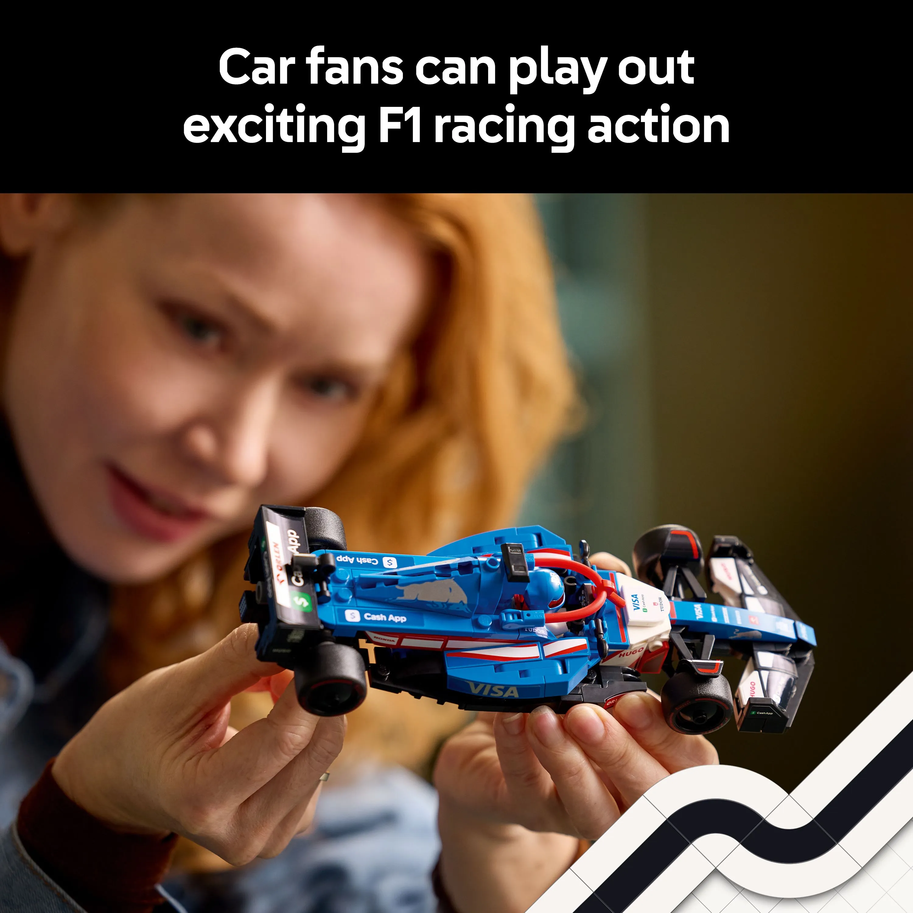 LEGO Speed Champions Visa Cash App RB VCARB 01 F1 racerbil 77246