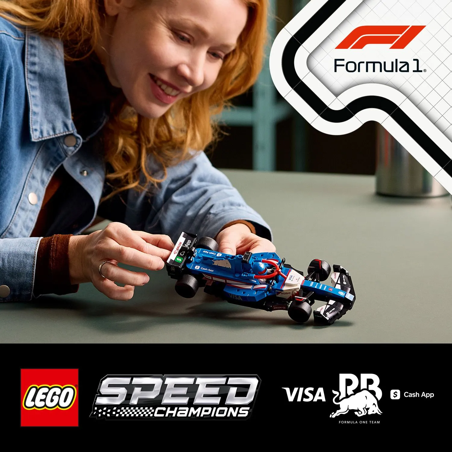 LEGO Speed Champions Visa Cash App RB VCARB 01 F1 racerbil 77246