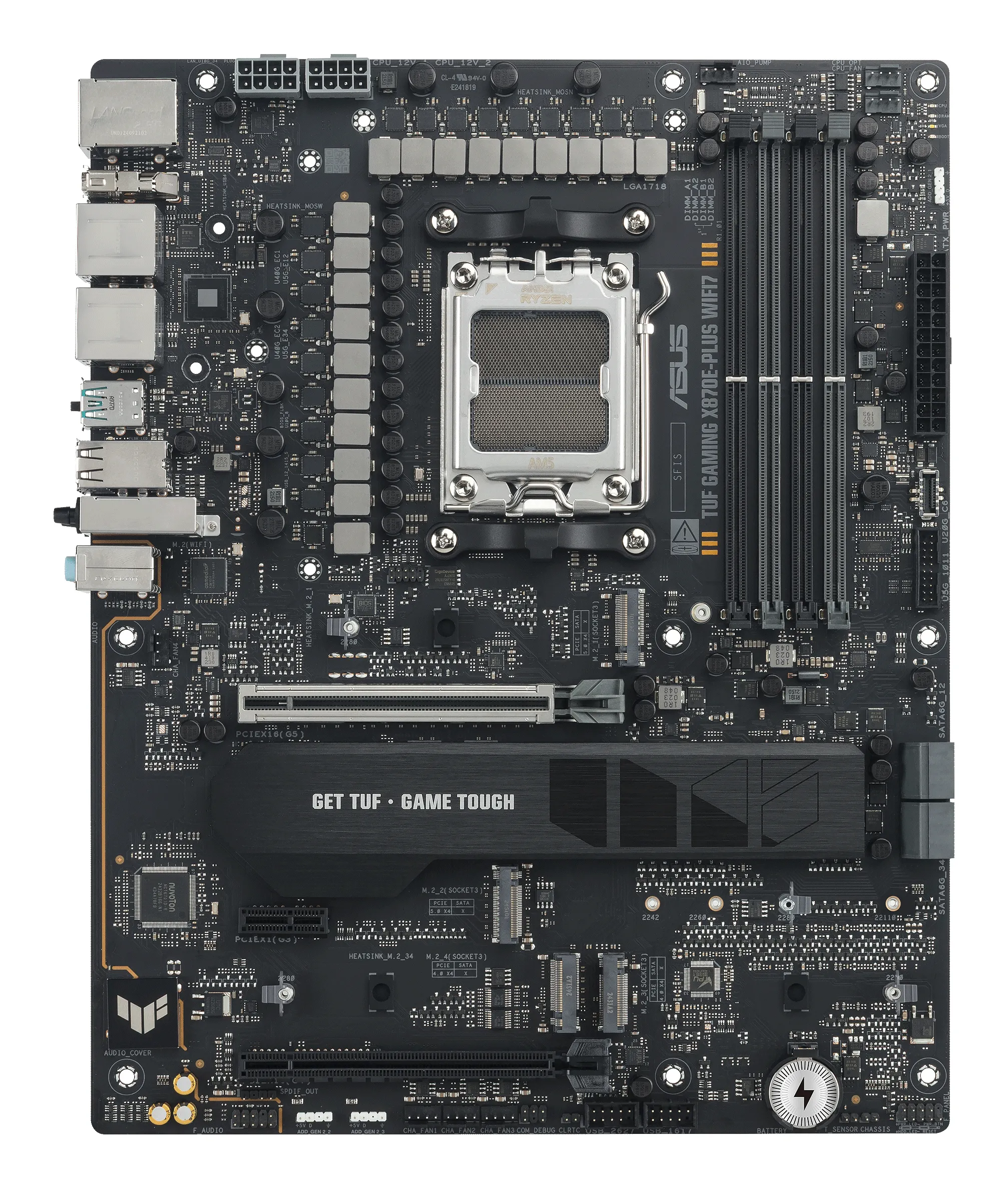 Asus TUF GAMING X870E-PLUS WIFI7 AM5 ATX moderkort