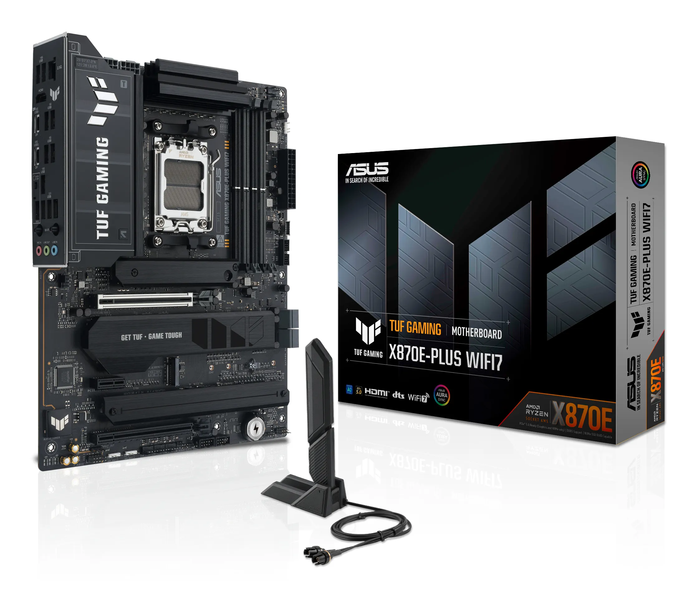 Asus TUF GAMING X870E-PLUS WIFI7 AM5 ATX moderkort
