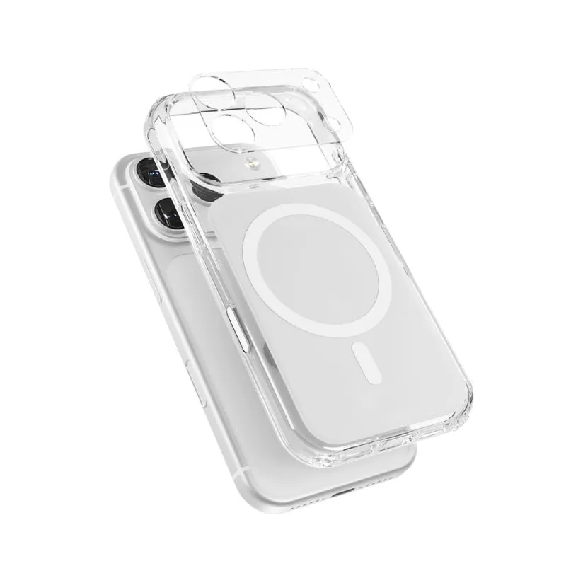 Epico Tile Mag+ Case | iPhone 17 Pro | White | Qi2  &amp;  MagSafe Compatible | Camera Island Protector | crossbody ready  &amp;  camera island protector