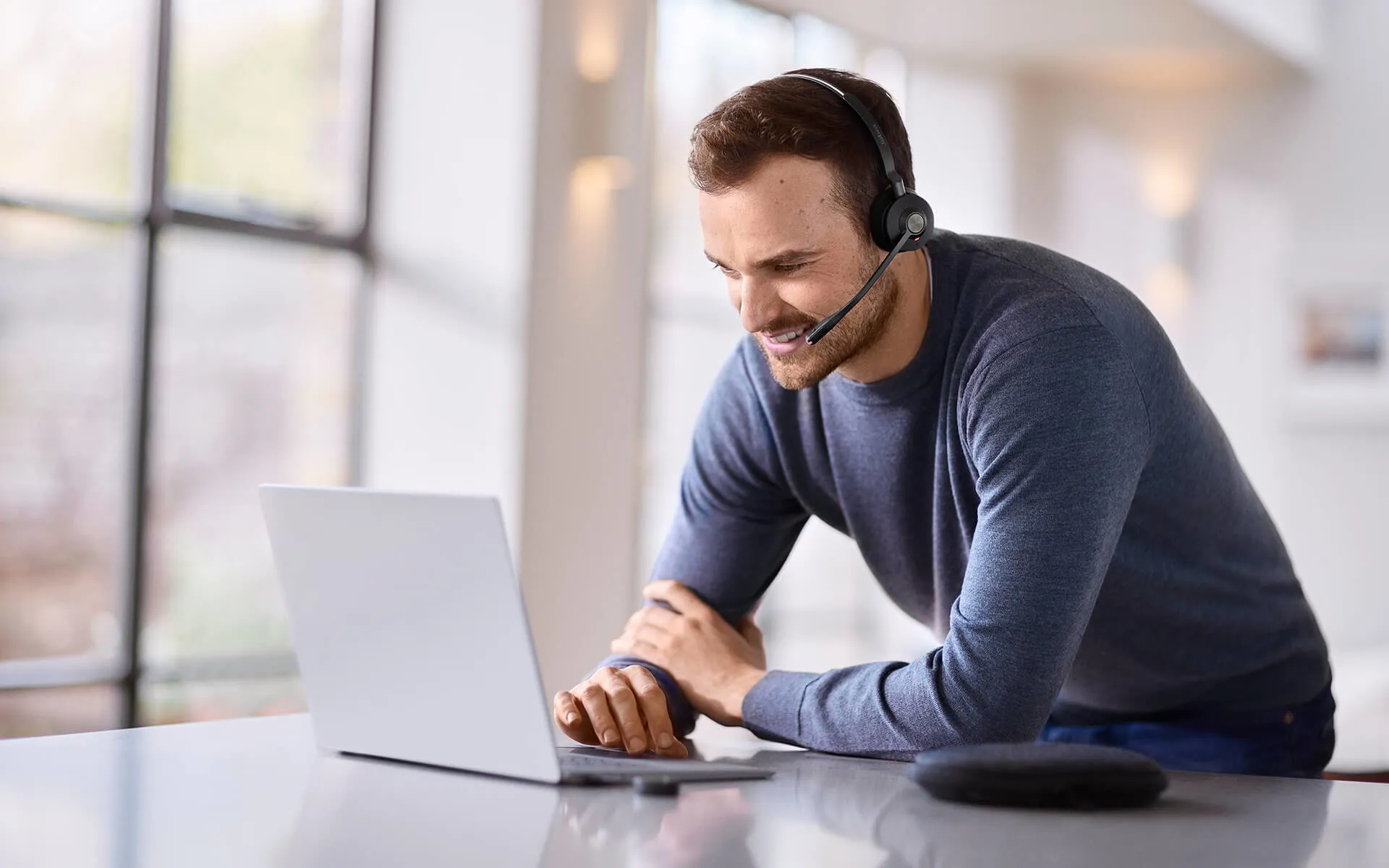 Jabra Engage 55 MS Wireless Stereo Headset with USB-A adapter, Black