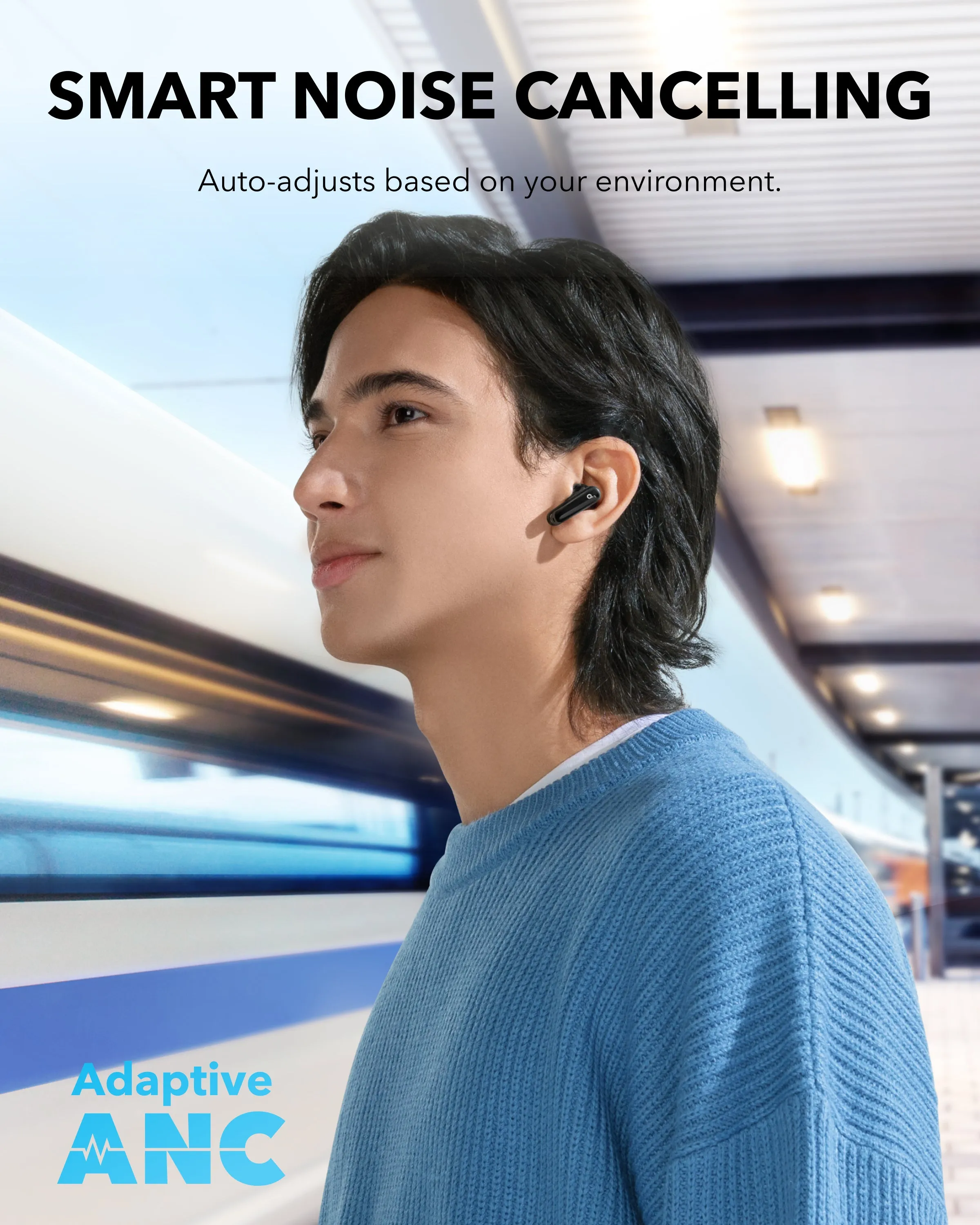 Anker Soundcore P40i - wireless earbuds, Black
