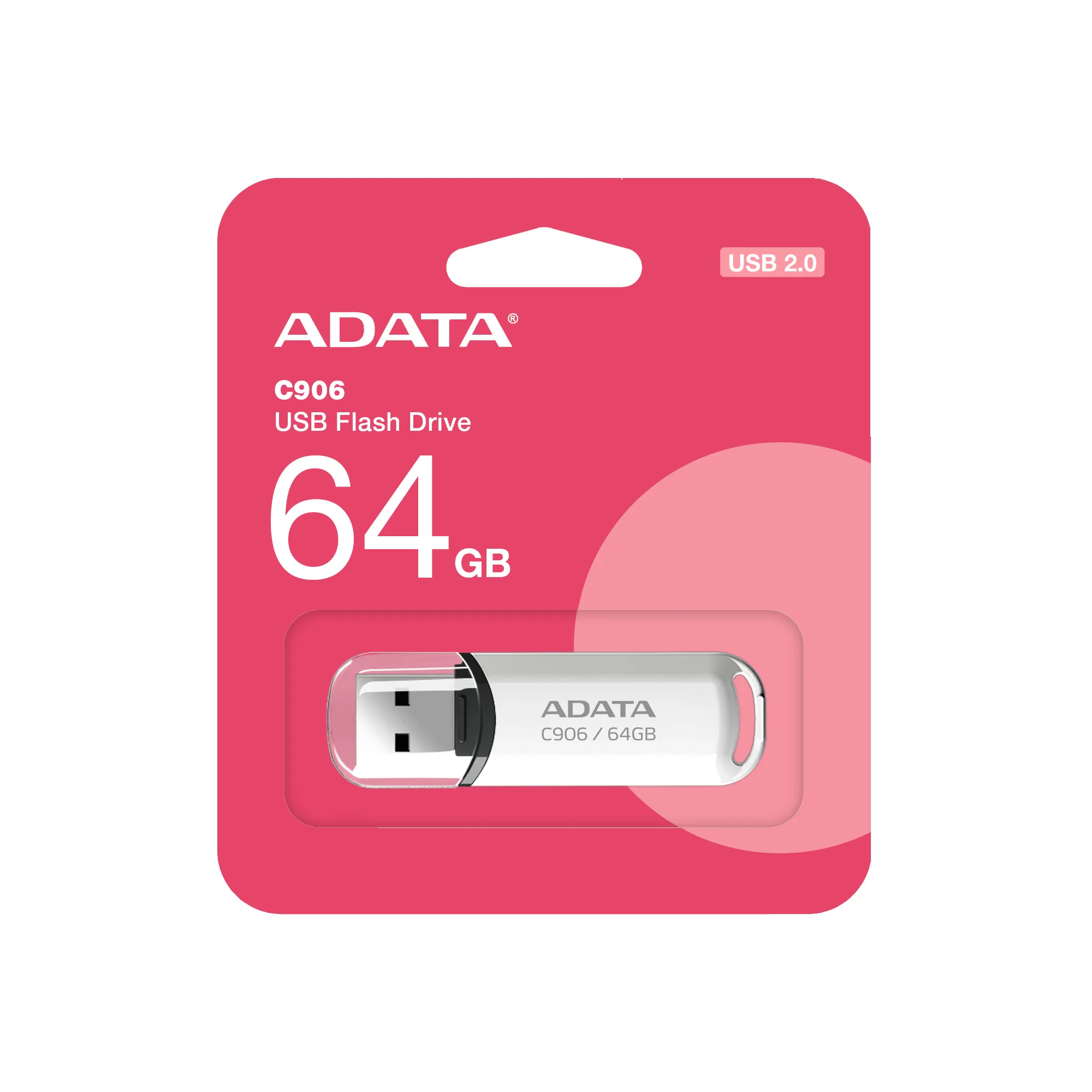 A-DATA C906 USB 2.0 64GB memory stick, White