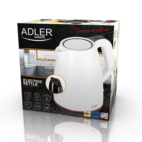 Adler AD 1277 B kettle, 1.7L, 2200W, Black