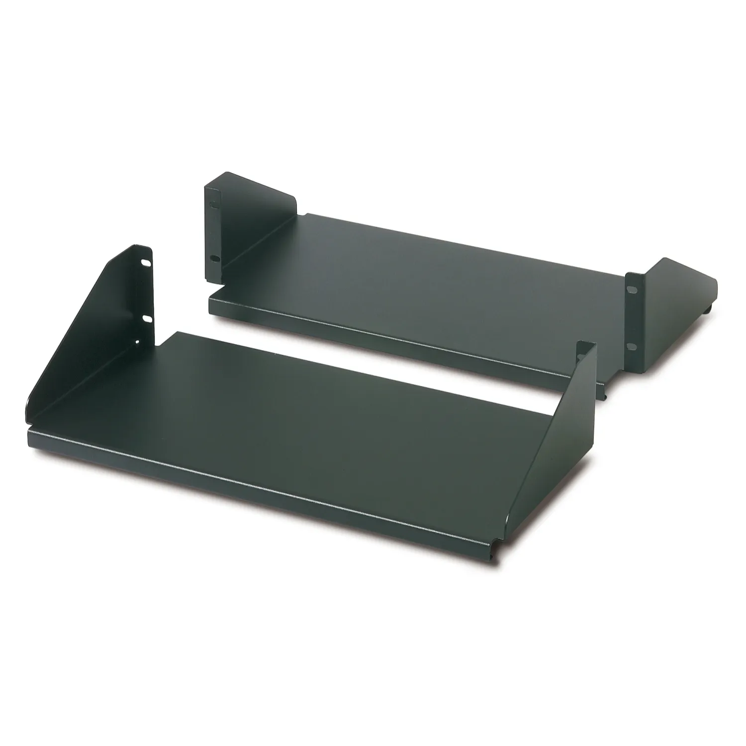APC FixedShelf DoubleSided 2Post Rack black