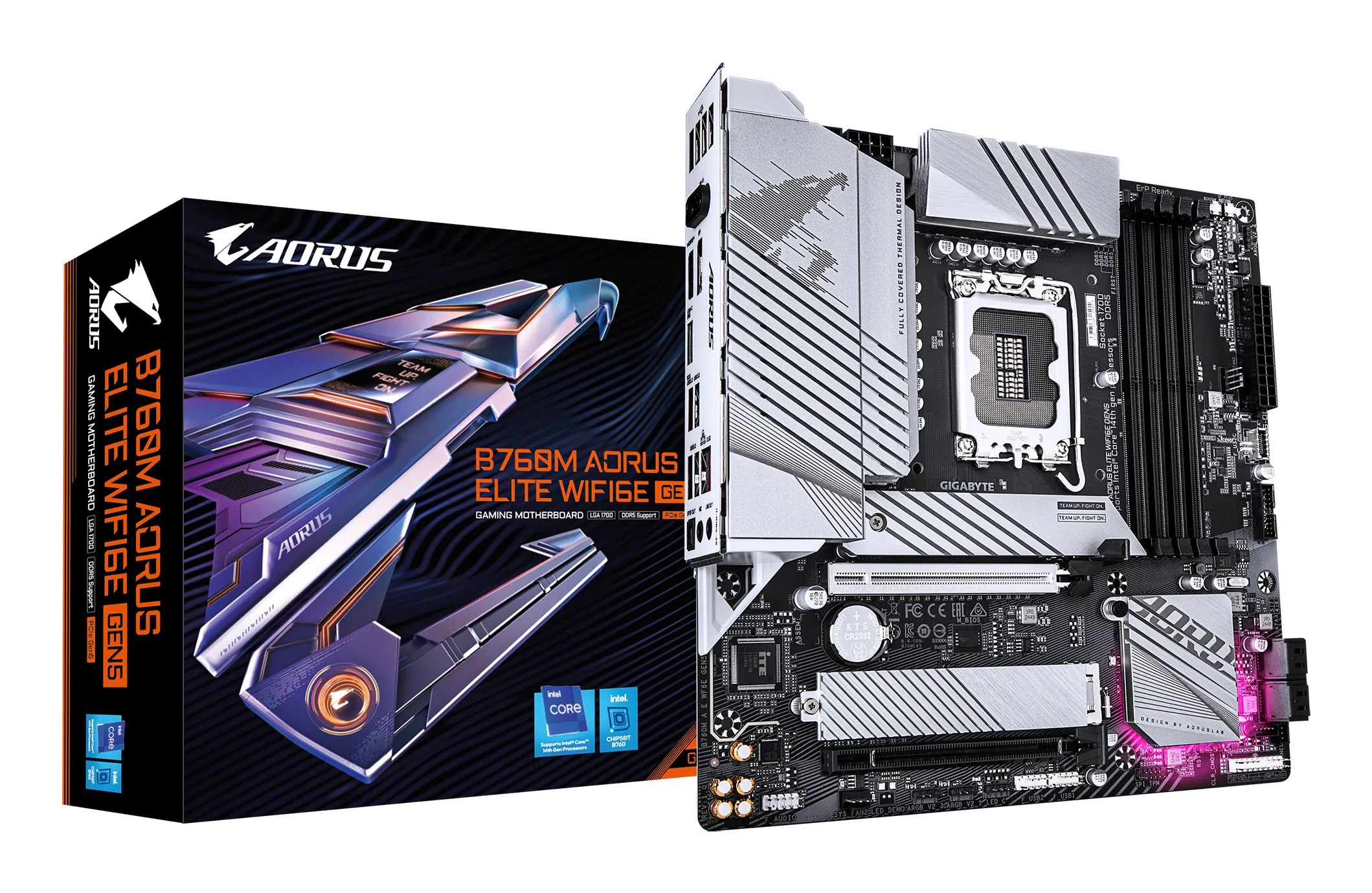 Gigabyte B760M AORUS ELITE WiFi 6E Gen 5 LGA1700 mATX Motherboard