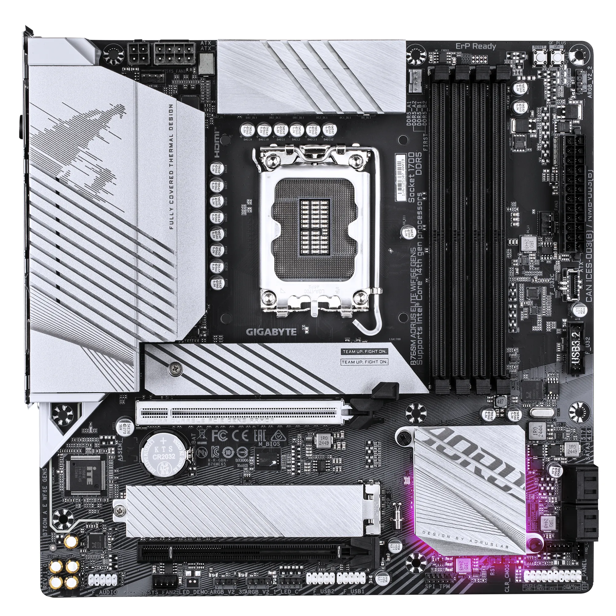 Gigabyte B760M AORUS ELITE WiFi 6E Gen 5 LGA1700 mATX Motherboard