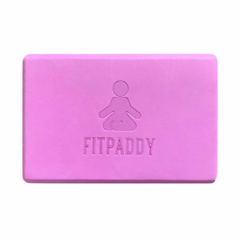 FITPADDY lila EVA-skum yogablock, set med 2 stycken