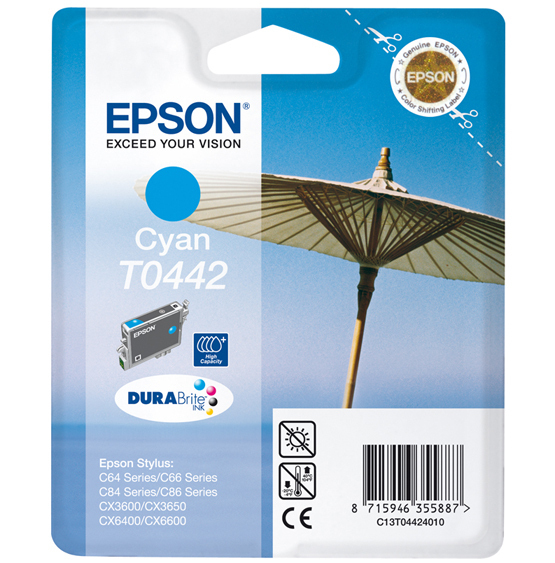 Epson St C64/66/84 cyan HC mustepatruuna 13ml durabrite
