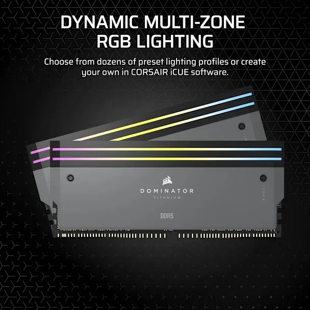 Corsair Dominator Titanium Light Enhancement Kit RGB LED - Grey Heatsink
