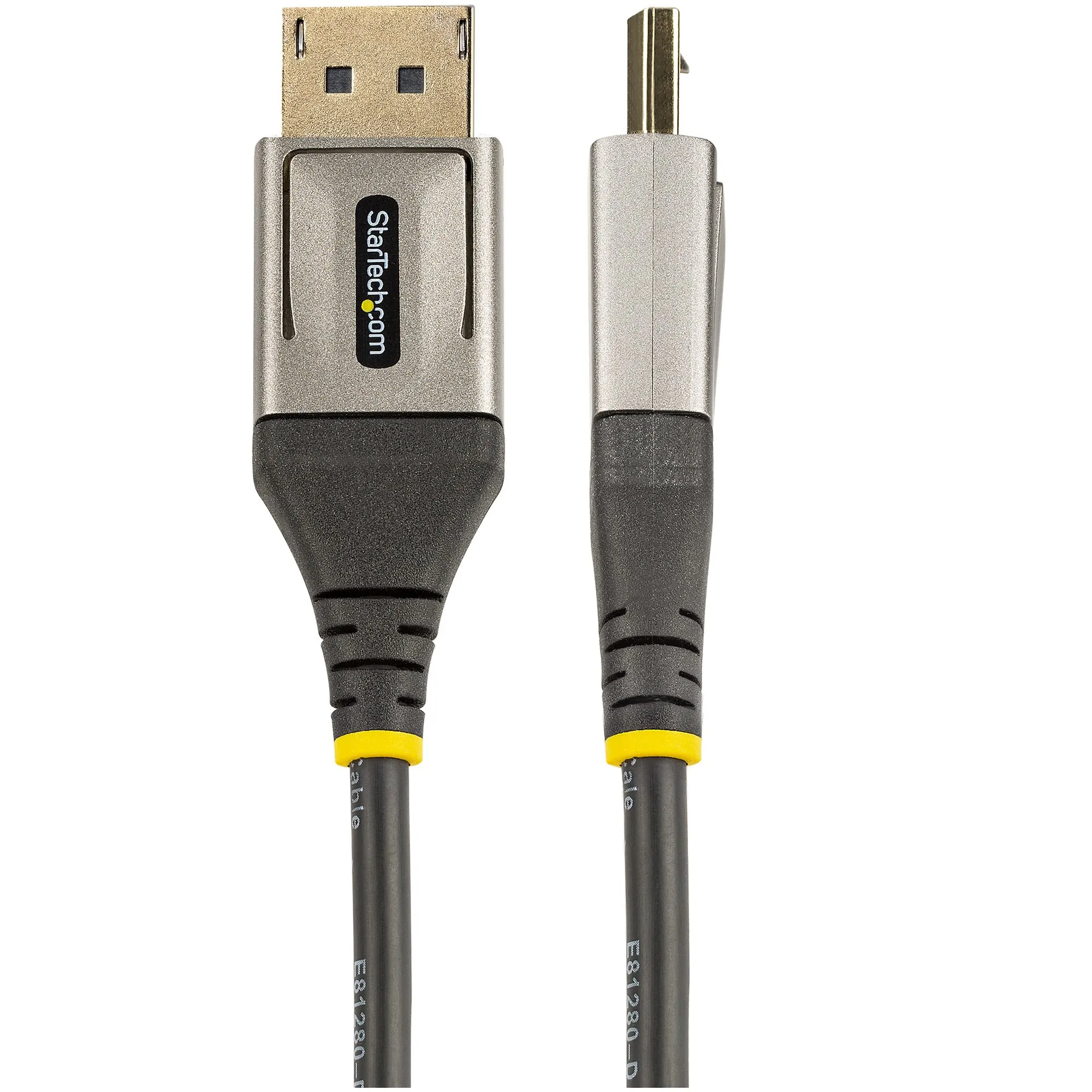Startech  DisplayPort &ndash; DisplayPort 1.4 - kabel, 2 m, Gr&aring;/Svart