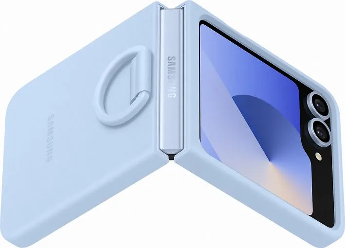 Samsung Galaxy Z Flip6 -silikonskal, Blå