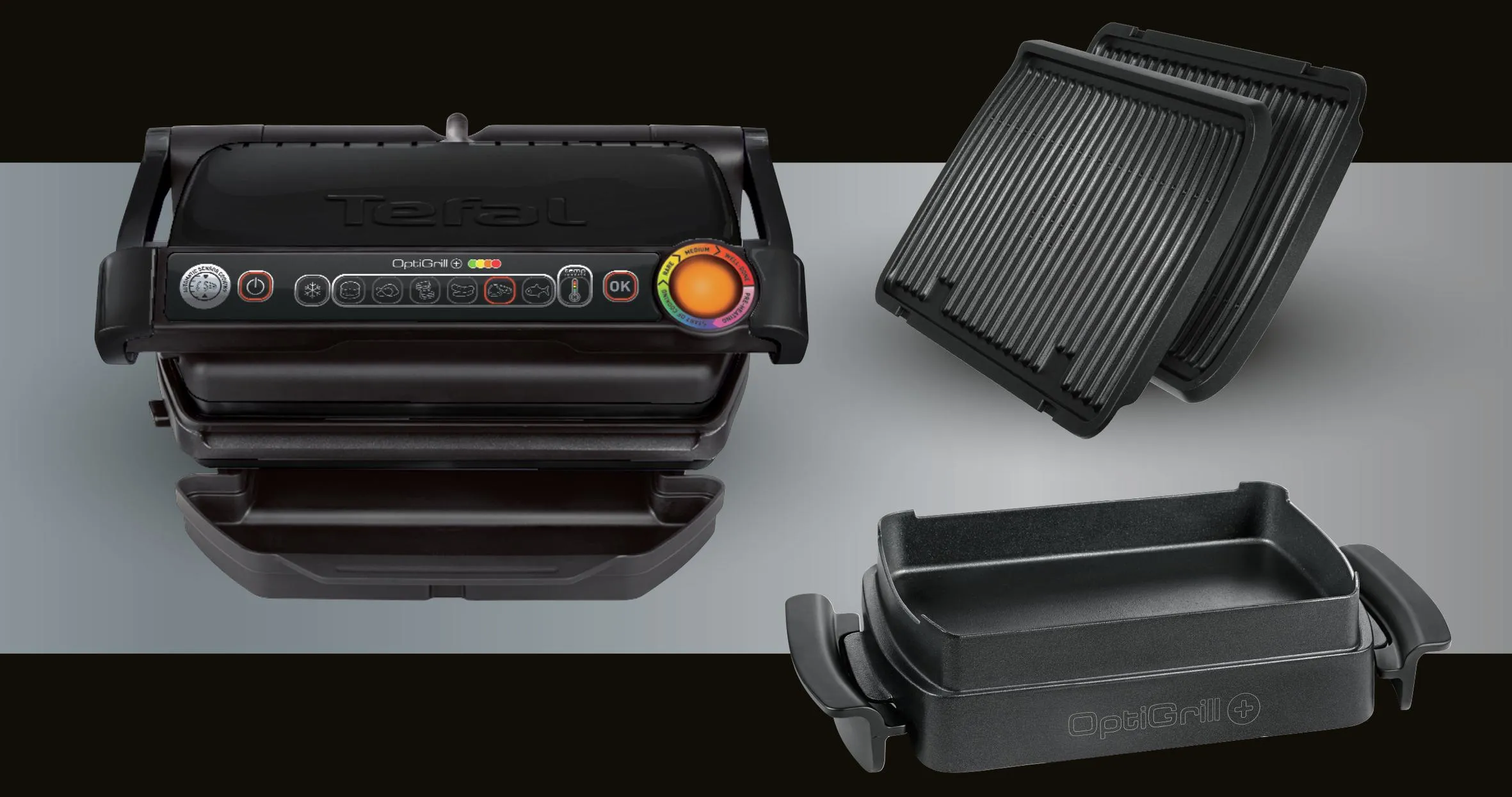 Tefal Optigrill - Snacking anf Baking GC7148 - black