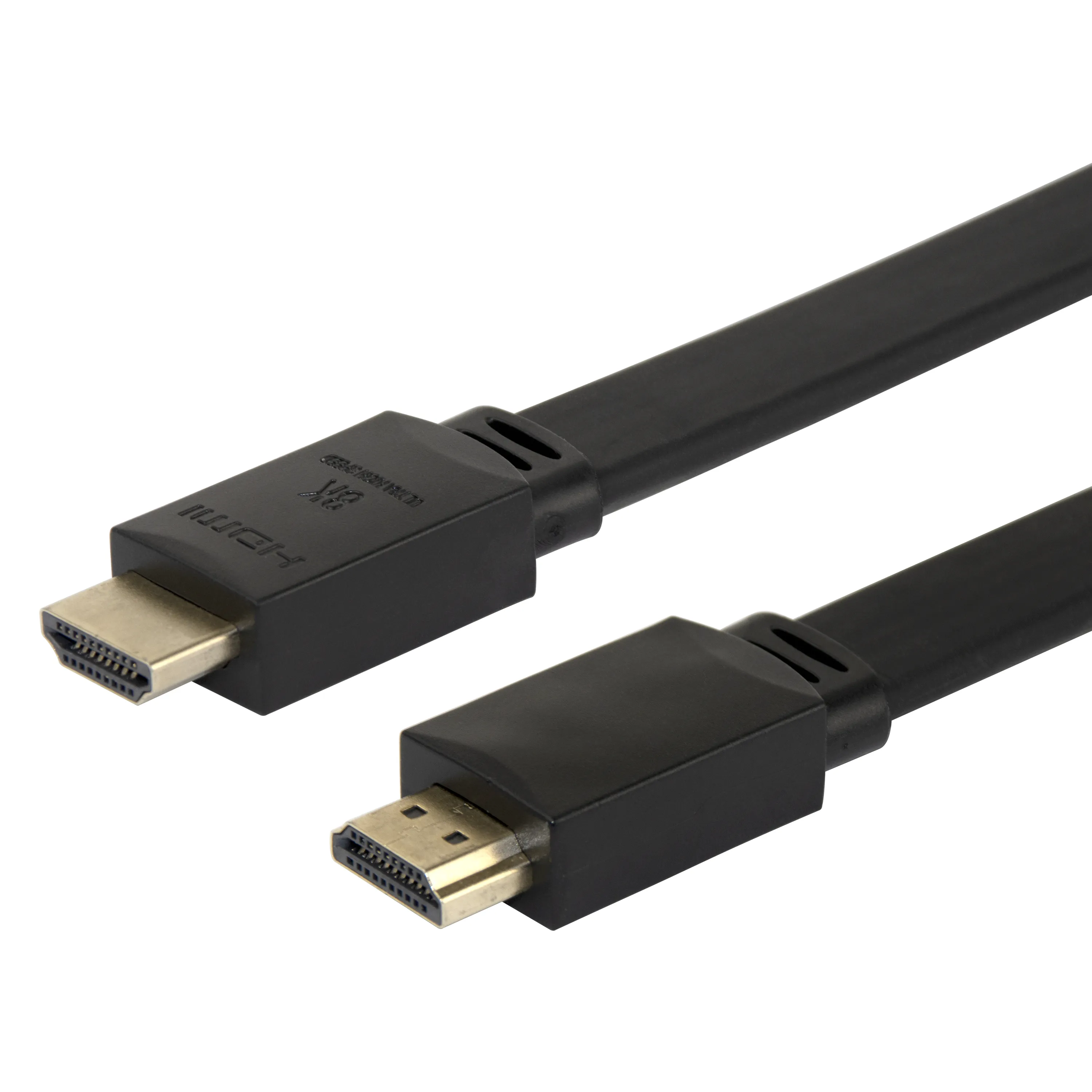 Deltaco HDMI 2.1 Flat - kabel, Svart, 5m