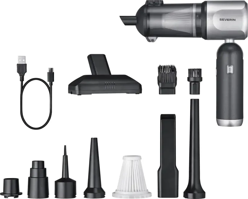 SEVERIN HV7135 S-Power DuoBoost 0.1L 120W Handheld vacuum cleaner, Grey