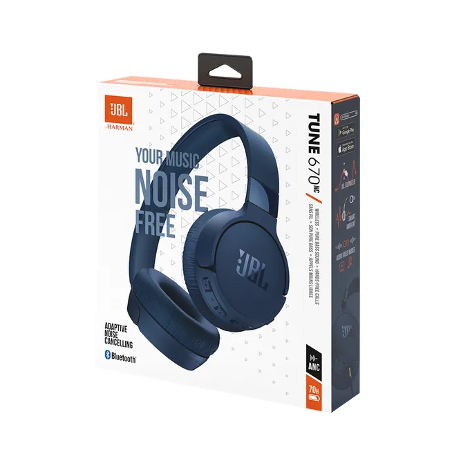 JBL Tune 670 NC - trådlösa hörlurar, blå JBL Tune 670 NC - trådlösa hörlurar, blå