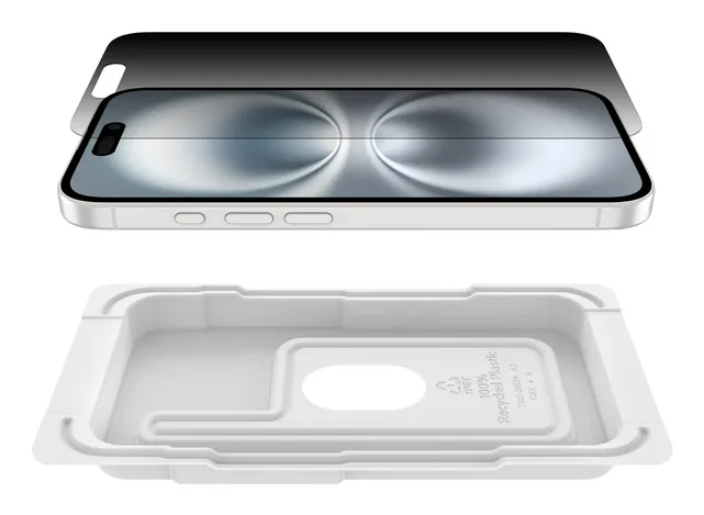 Belkin ScreenForce InvisiGlass Privacy Treated Screen iPhone 16 Pro Max - screen protector