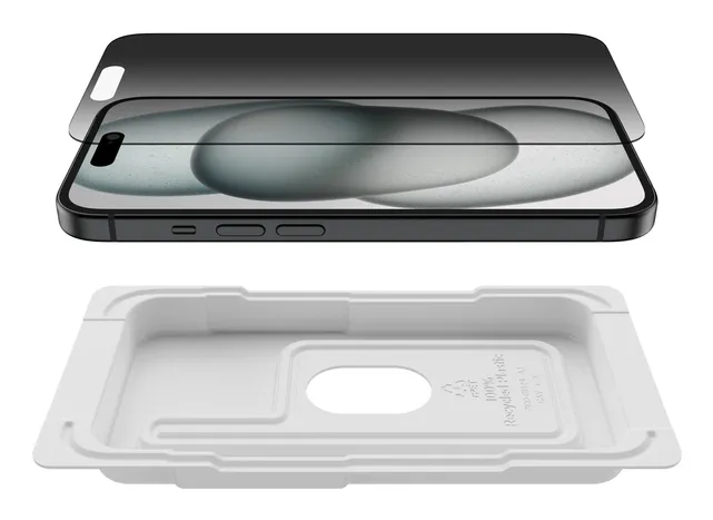 Belkin ScreenForce InvisiGlass Privacy Treated Screen iPhone 16 Pro Max - screen protector