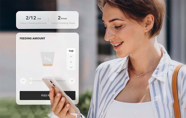 PETLIBRO Granary &auml;lyk&auml;s automaattinen lemmikkien ruokintalaite, WiFi, 5 L, kissoille ja koirille