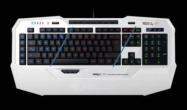 Roccat Isku FX Multicolor - Gaming Keyboard, White