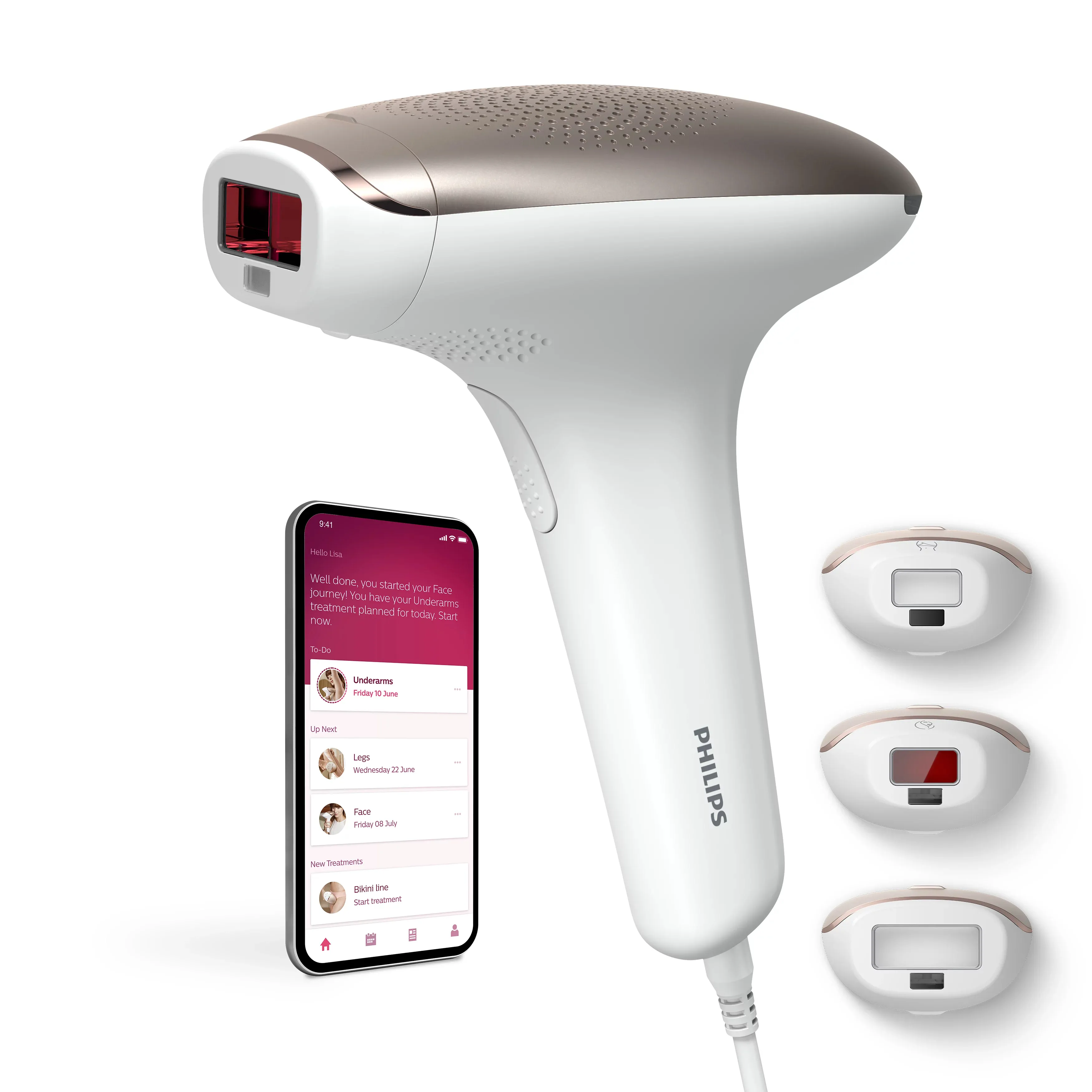 Philips Lumea Advanced SC1998/00 -IPL-karvanpoistolaite, norsunluunvalkoinen