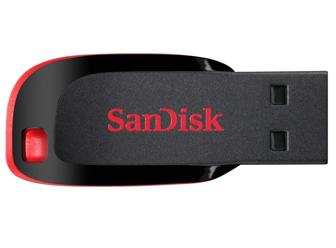 SanDisk 32GB Cruzer Blade USB 2.0 - memory stick, Black/Red
