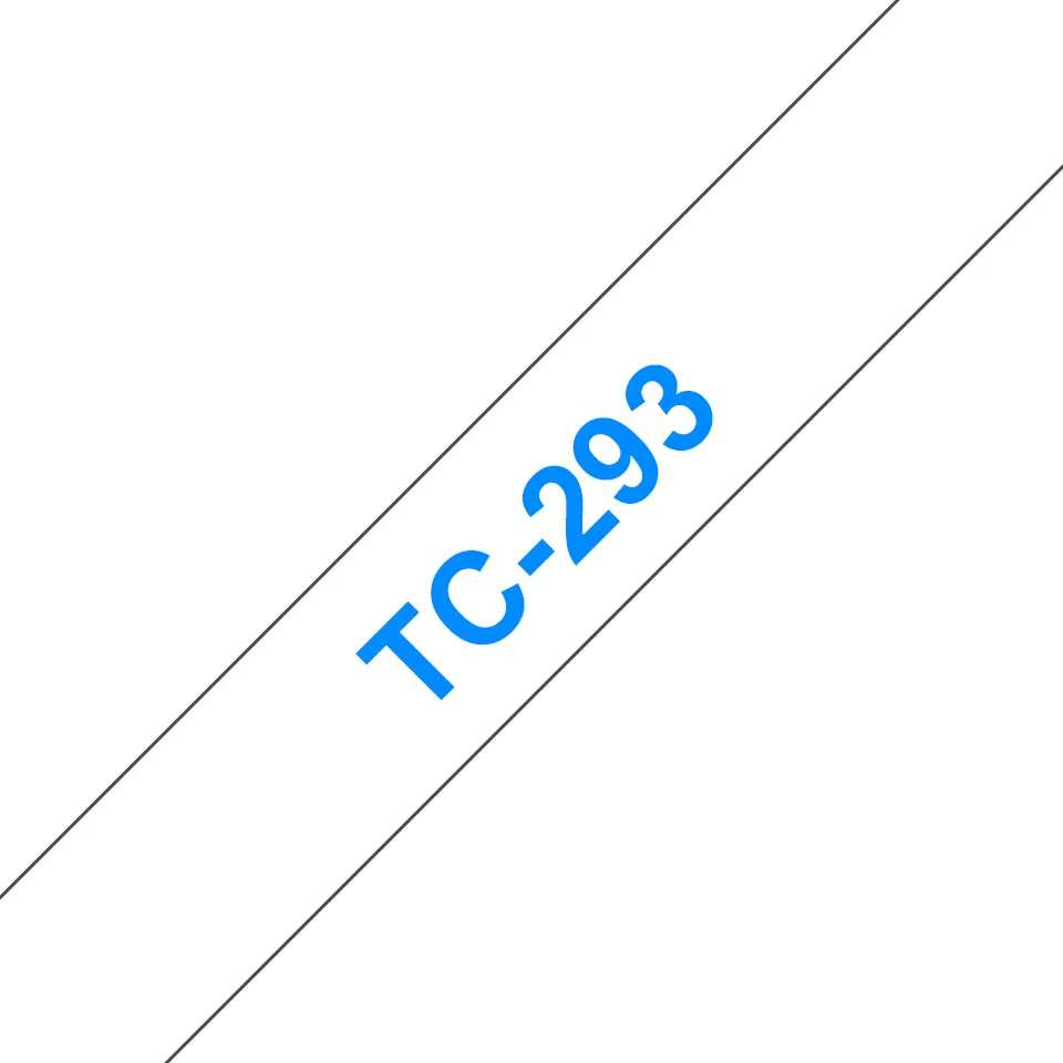 TC  9mm Blue on white tape