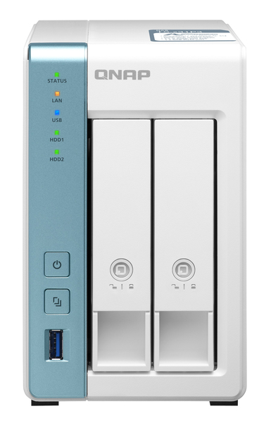 Qnap TS-231P3-4G, 2x kiintolevypaikkaa -verkkolevypalvelin