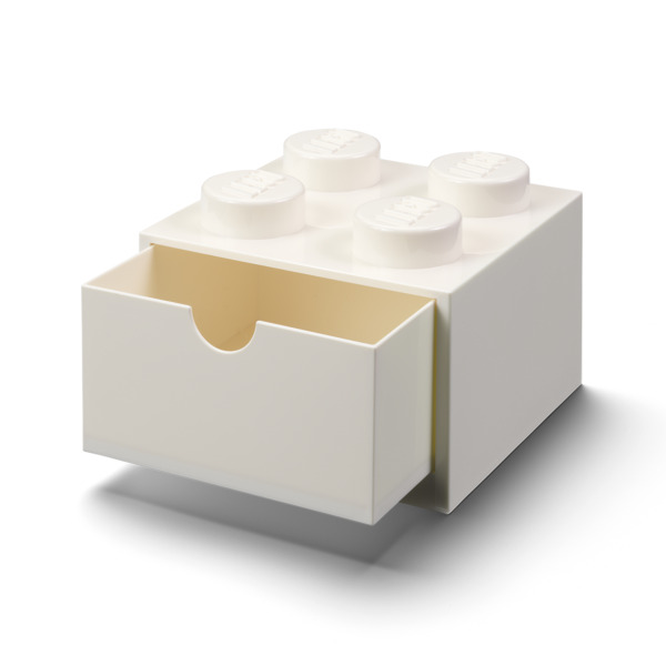 Room Copenhagen LEGO Desk Drawer 4 , storage box (white, knobs)