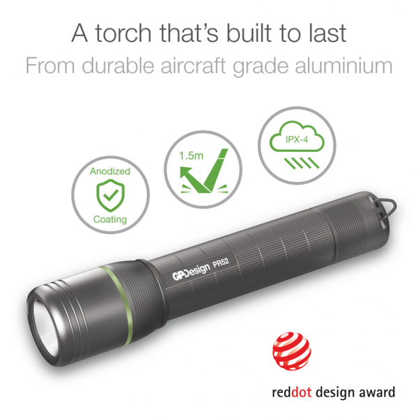 GP Design Vega Rechargeable flashlight