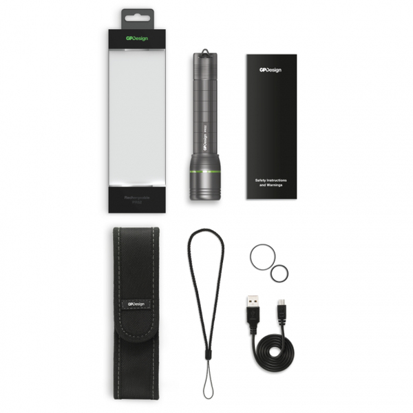 GP Design Vega Rechargeable flashlight