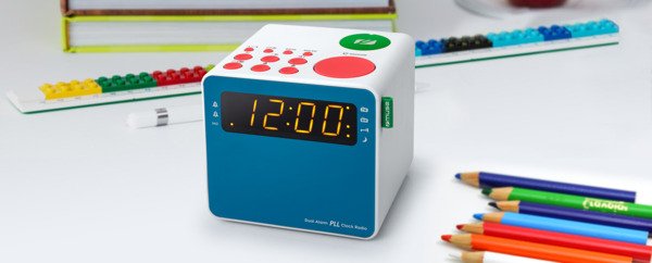 Muse M-187 MC - children's clock radio, FM/Dual Alarm/Multi Color