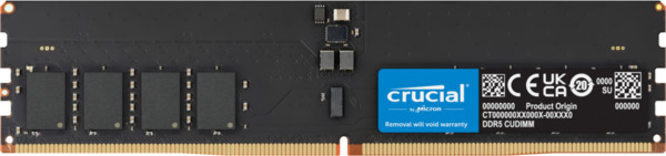 Crucial ECC CUDIMM 16 GB (1 x 16 GB) DDR5 6400 MHz minne (XMP)
