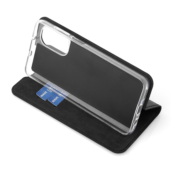 Wave Book Case, Motorola Moto G82 - case, Black