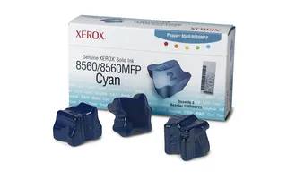 GENUINE XEROX SOLID INK CYAN, PHASER 8560/8560MFP (3 STICKS)