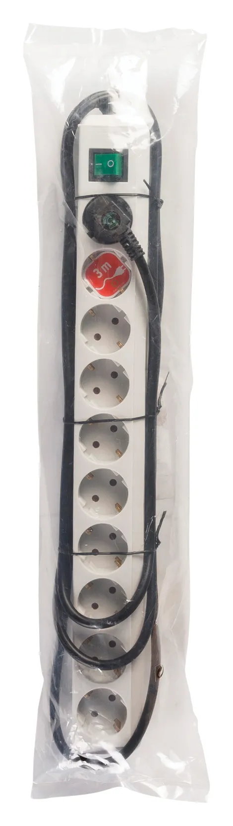 Brennenstuhl Eco-Line virtapaneeli, 10xCEE 7/4-1xCEE 7/7, 3m, harmaa