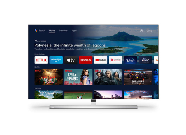 Philips 55OLED807/12 - 55 - OLED-TV - UltraHD/4K, Ambilight, HDMI 2.1, 120Hz panel,grey