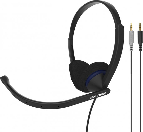 KOSS Headset CS200 On-Ear Mic Black