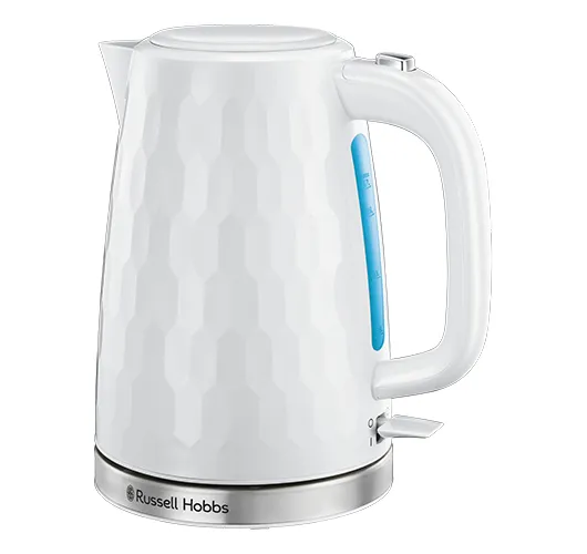 Russell Hobbs Honeycomb 2605070 - electric kettle, white, 1.7L