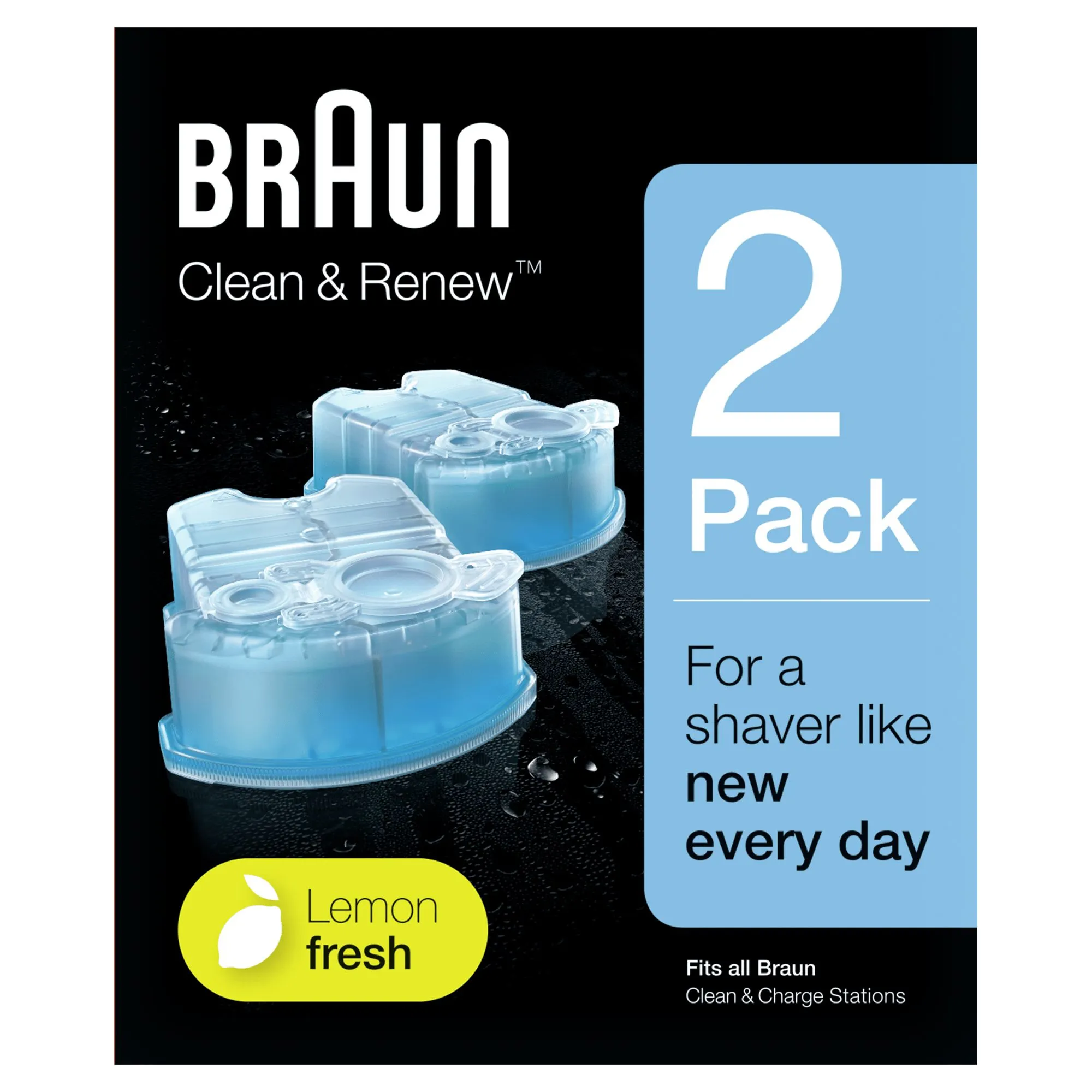 Braun CCR2 Clean &amp; Renew -puhdistuskasetit, 2 kpl pakkaus
