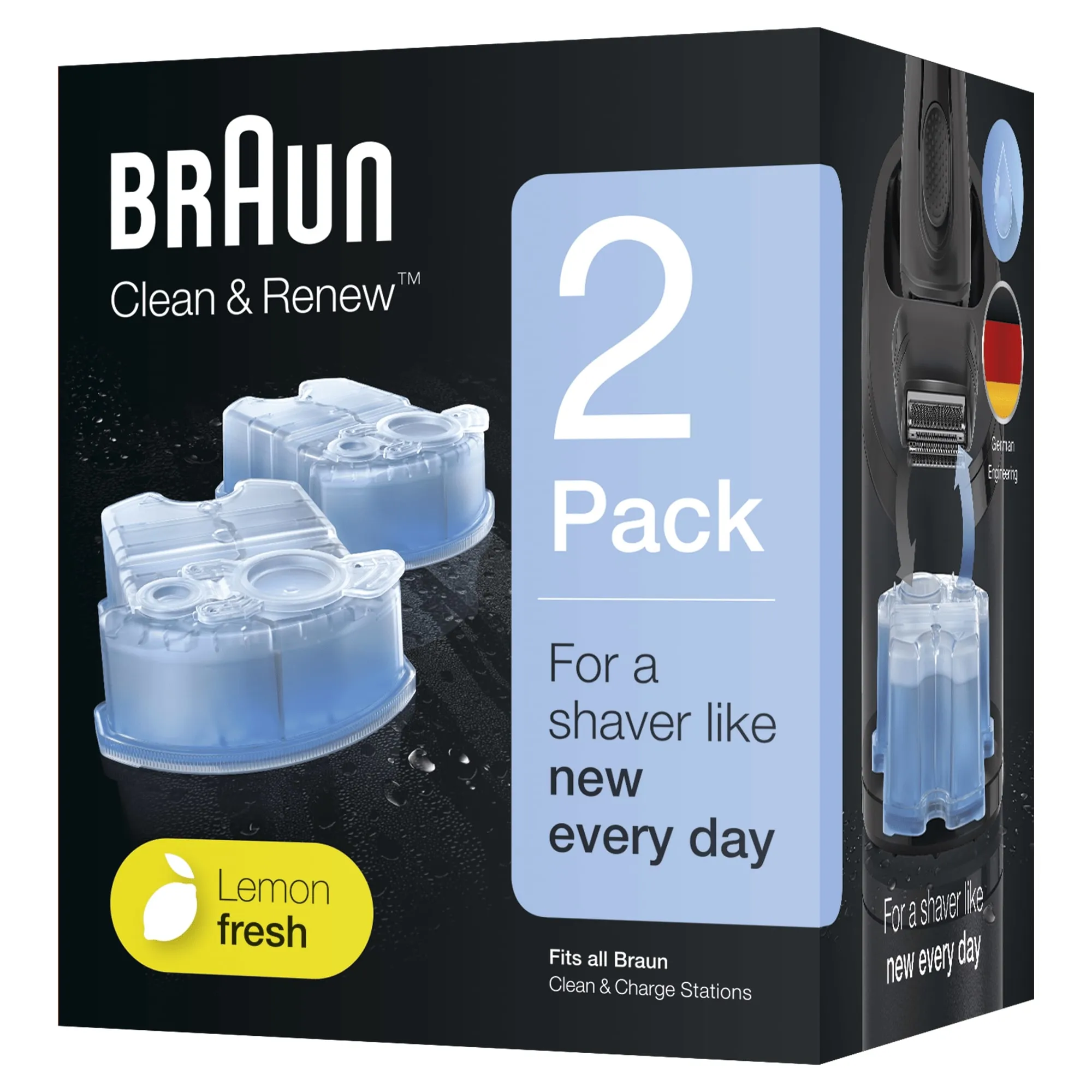 Braun CCR2 Clean &amp; Renew -puhdistuskasetit, 2 kpl pakkaus