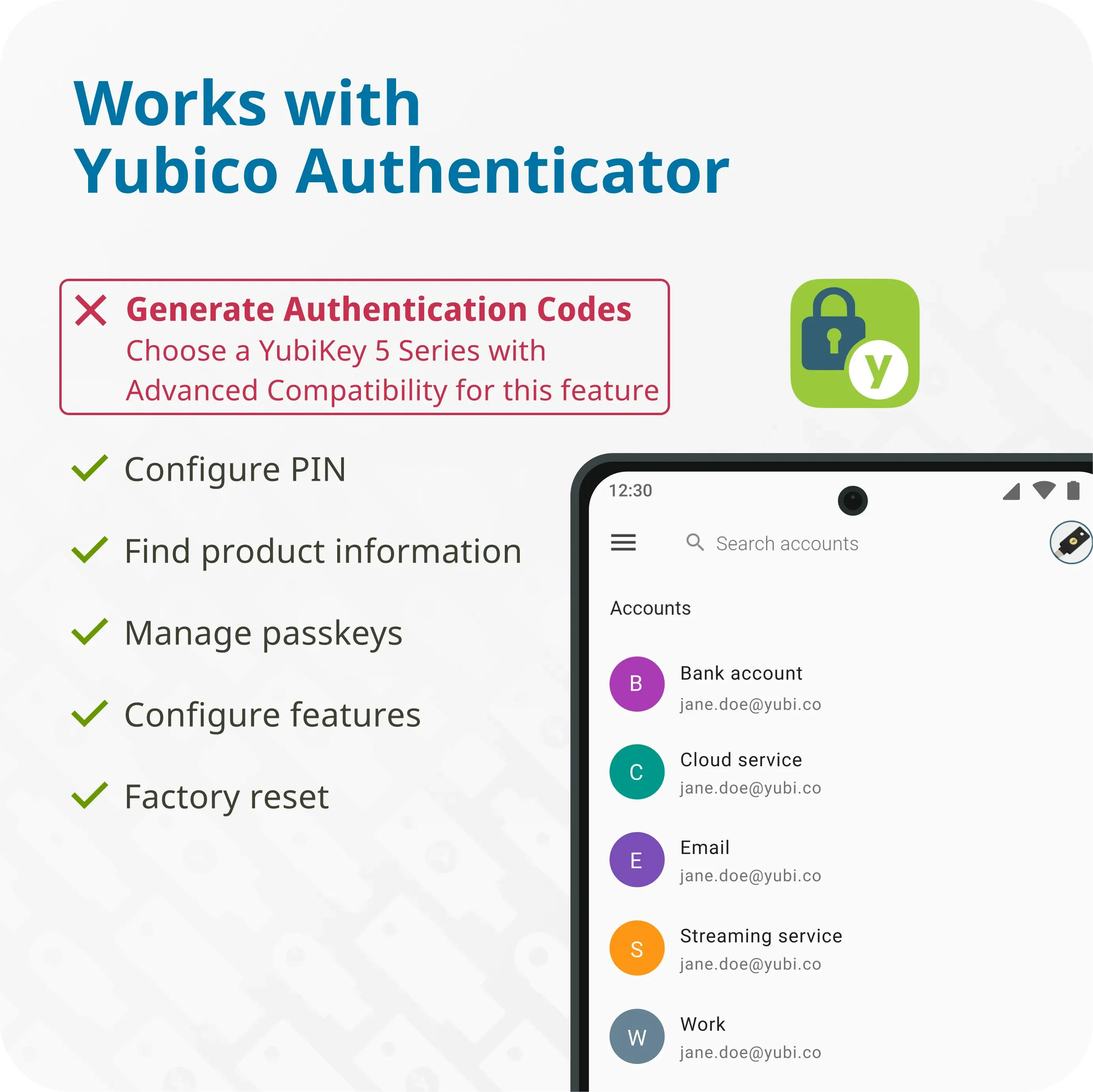 Yubico USB - security key