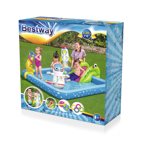 Bestway Little Astronaut Play Center -lastenallas, 2,28x2,06m