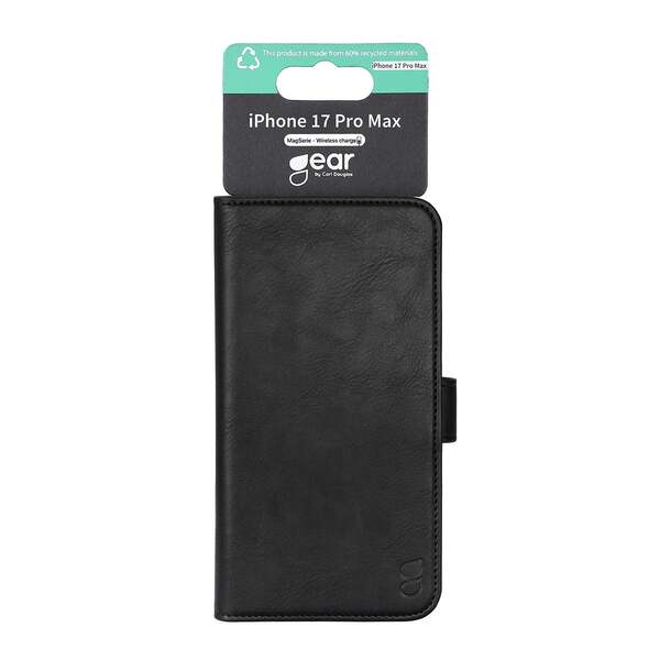 Gear Classic MagSerie iPhone 17 Pro Max - wallet case, Black