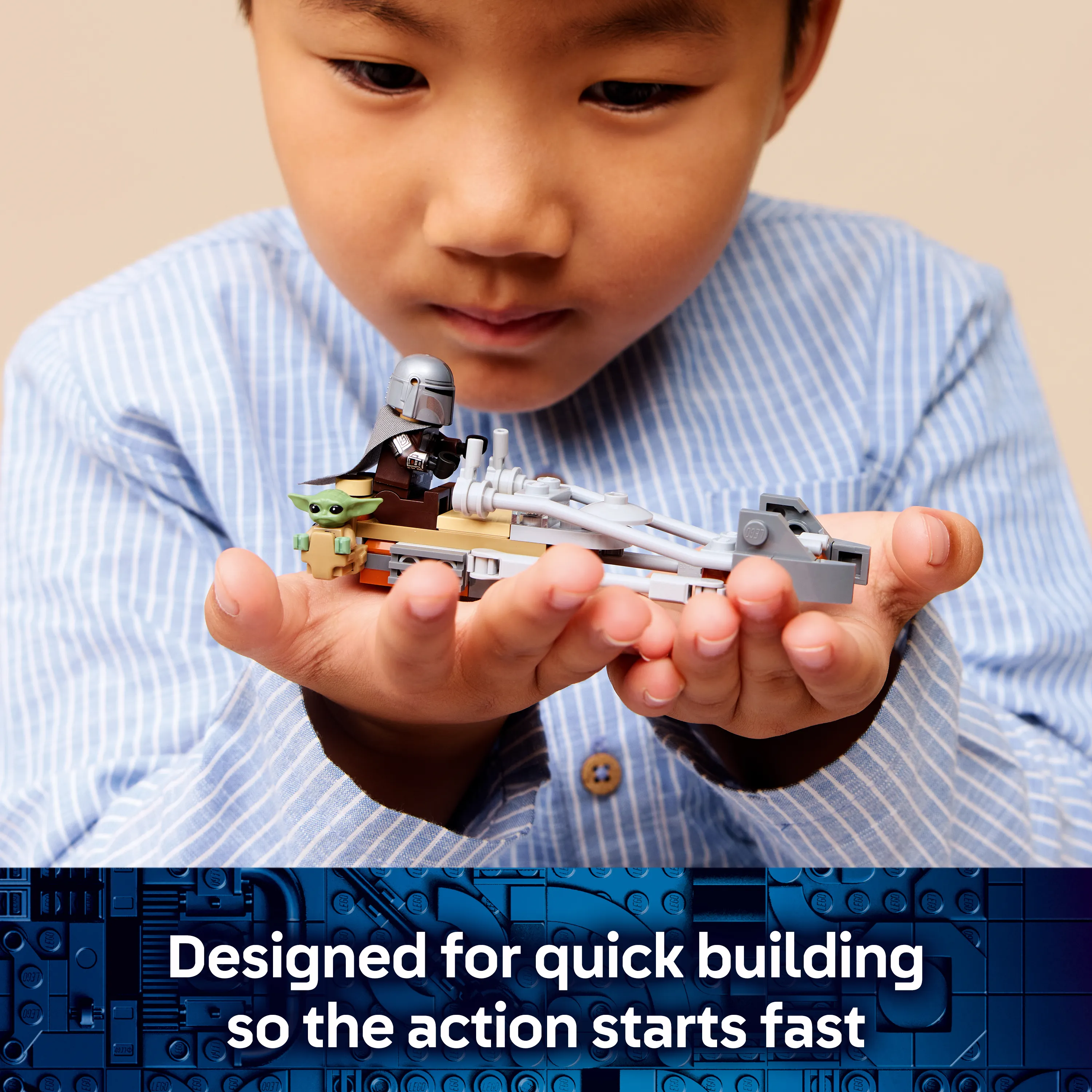 LEGO Star Wars Mandalorian och Grogu Speeder Bike 75436