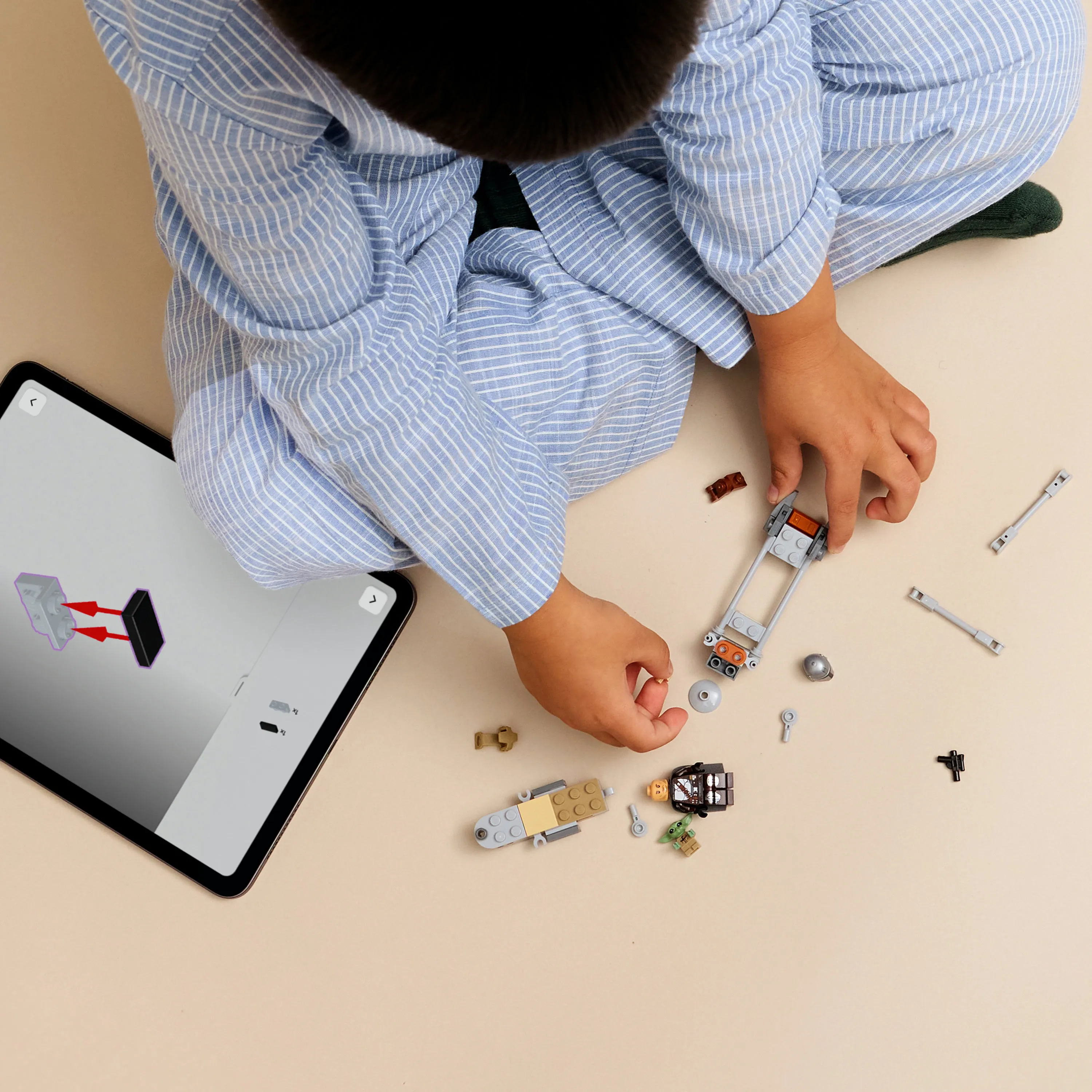 LEGO Star Wars Mandalorian och Grogu Speeder Bike 75436