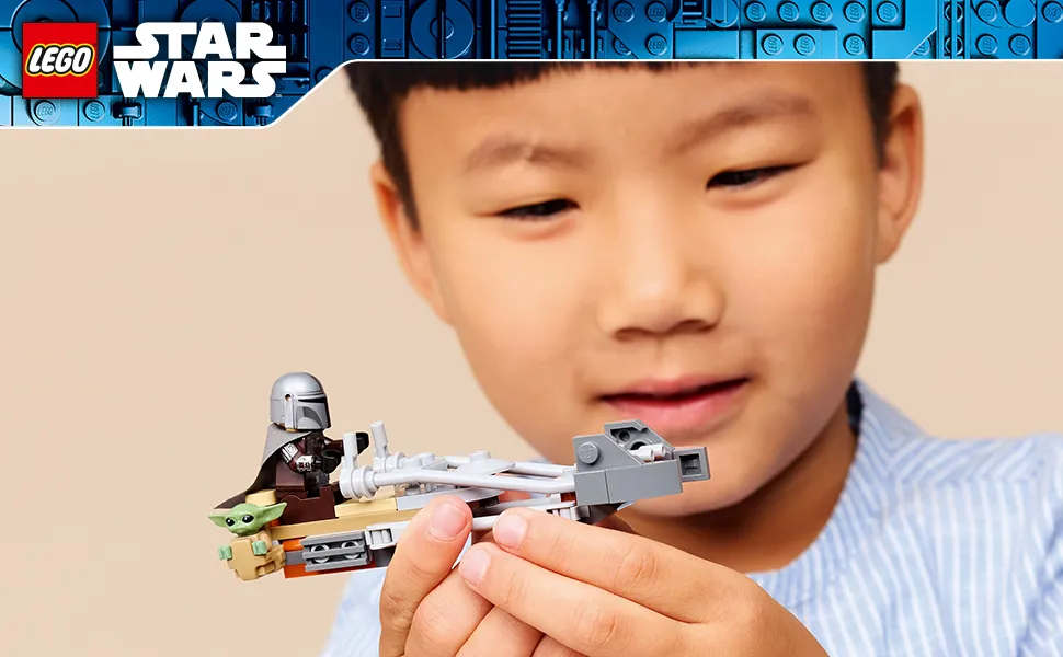 LEGO Star Wars Mandalorian och Grogu Speeder Bike 75436