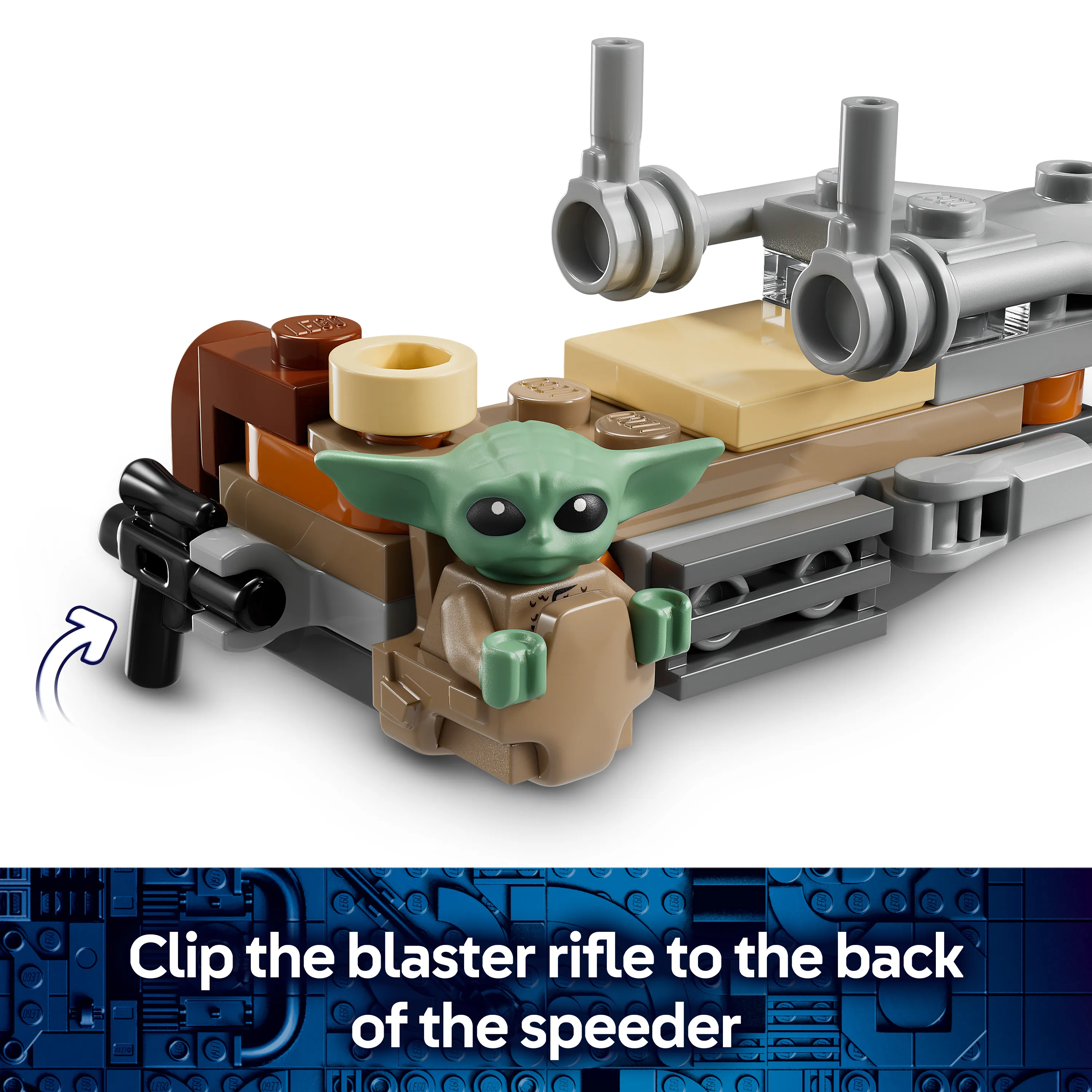 LEGO Star Wars Mandalorian och Grogu Speeder Bike 75436