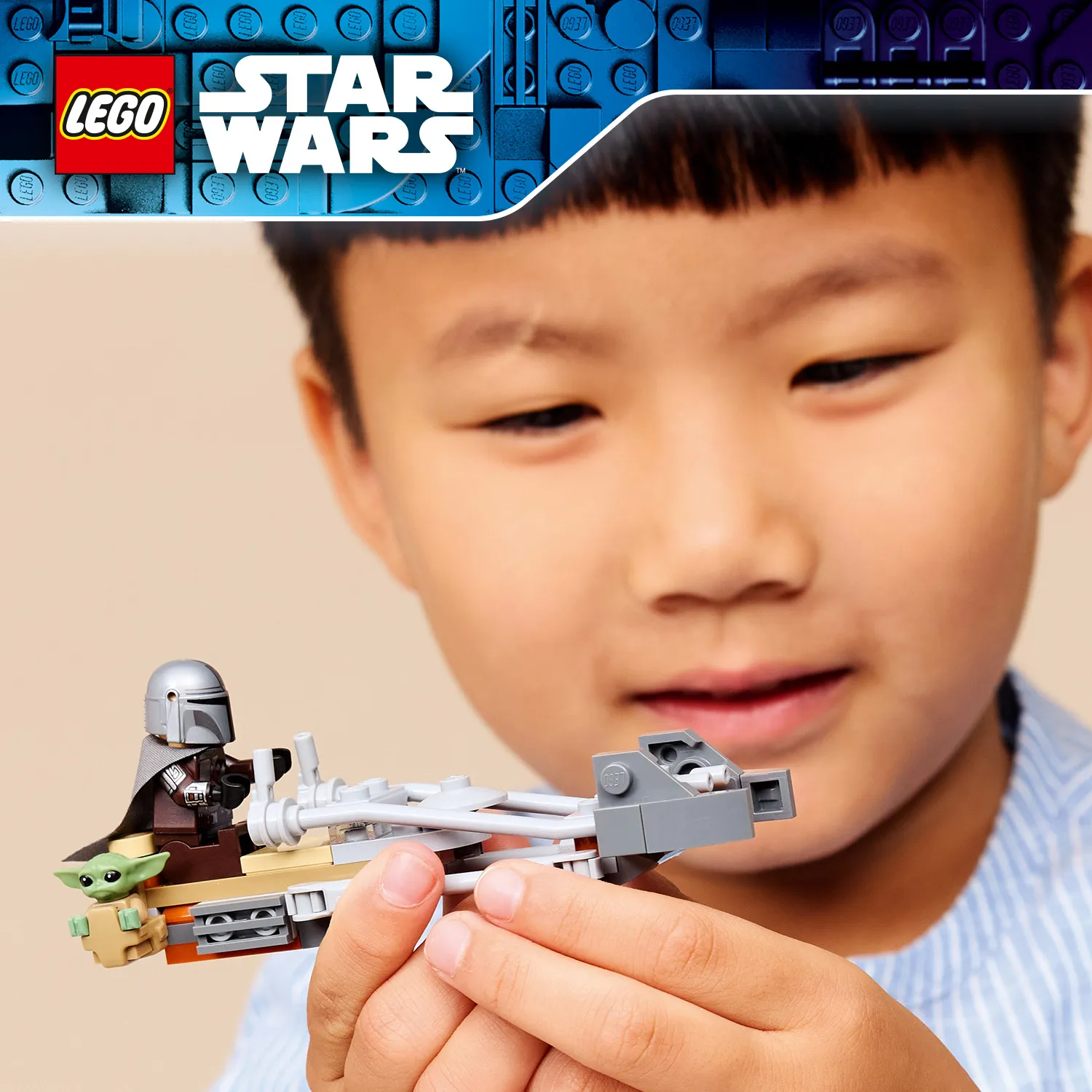 LEGO Star Wars Mandalorian och Grogu Speeder Bike 75436